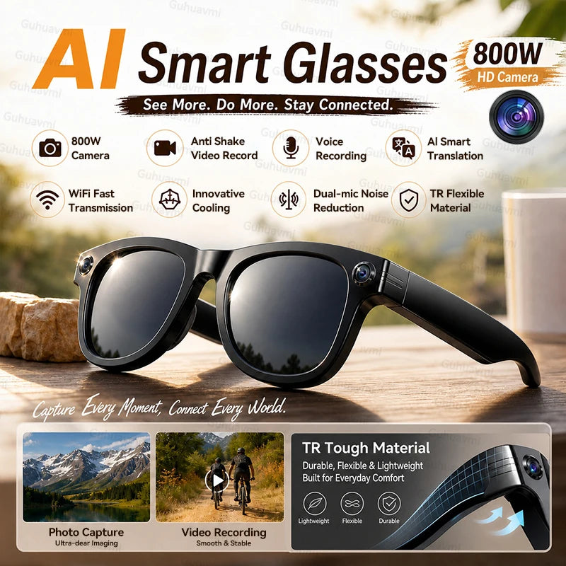 Video Recording Glasses – High Quality Sunglasses With Recording Camera 4K Quality