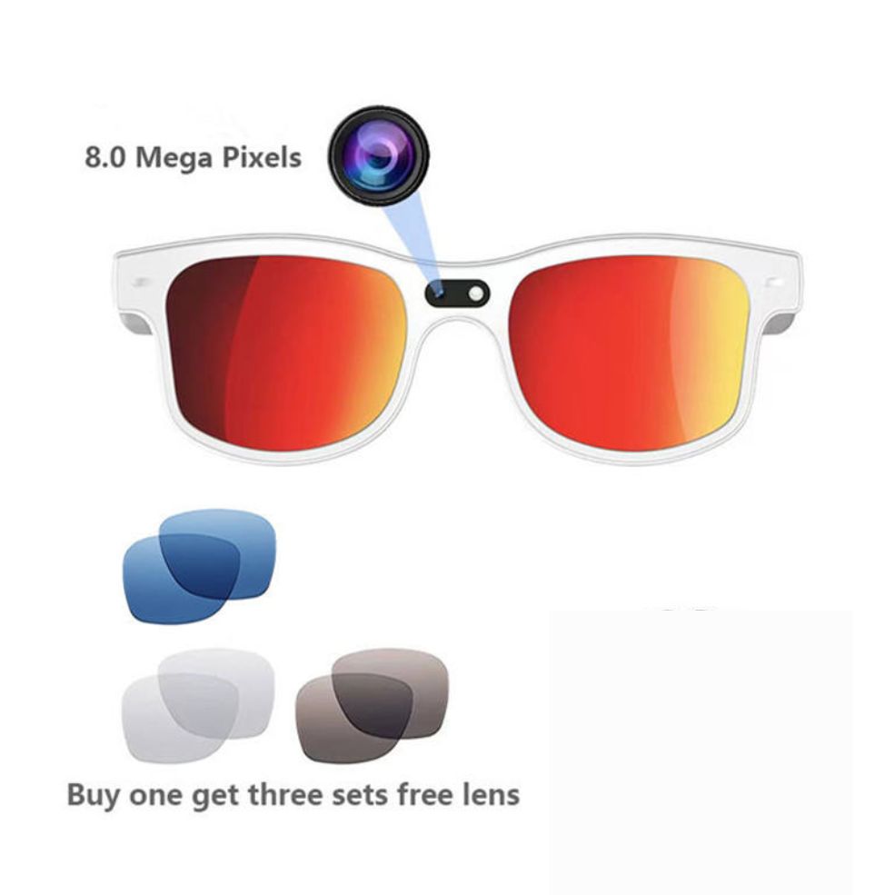 Smart Glasses With Camera Bluetooth Call 260Mah Battery Voice Assistant Control Translatoin
