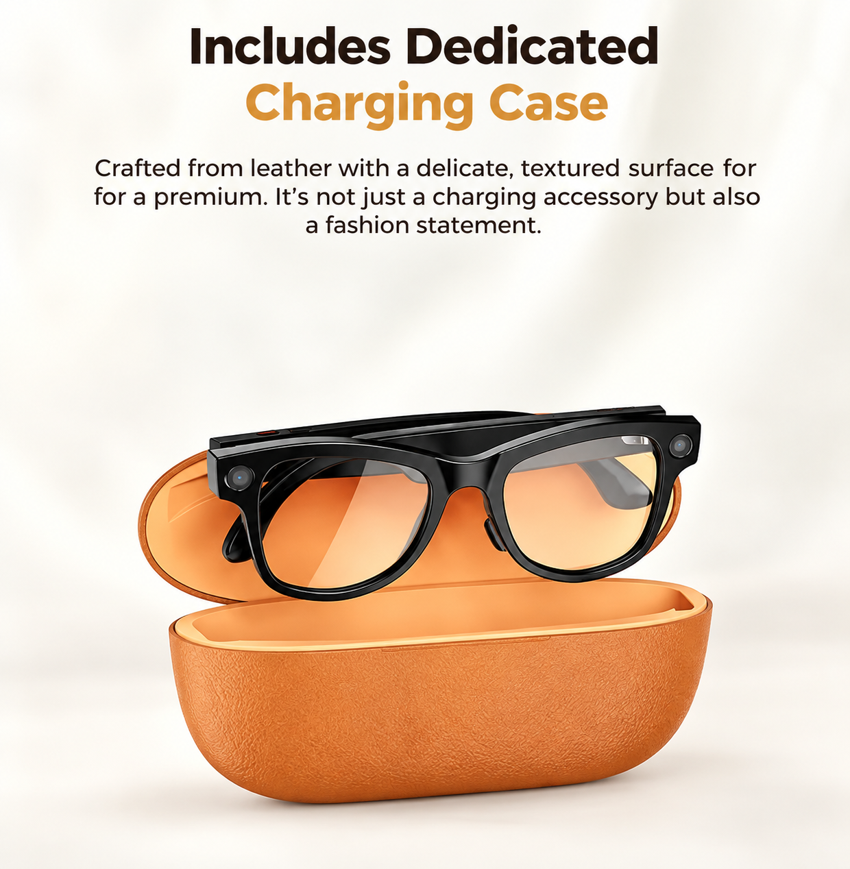 GS5 Smart Glasses with Camera, Bluetooth Audio & App-Based AI Features