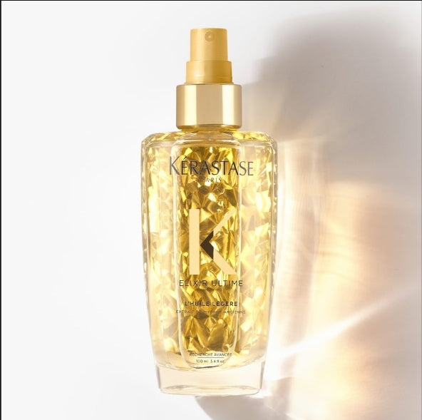 Kérastase Elixir Ultime L'Huile Légère Hair Oil 100ml – Lightweight Shine & Heat Protection for All Hair Types