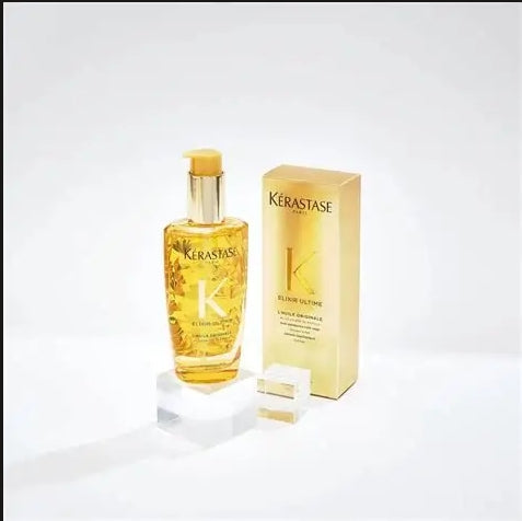 Kérastase Elixir Ultime L'Huile Légère Hair Oil 100ml – Lightweight Shine & Heat Protection for All Hair Types