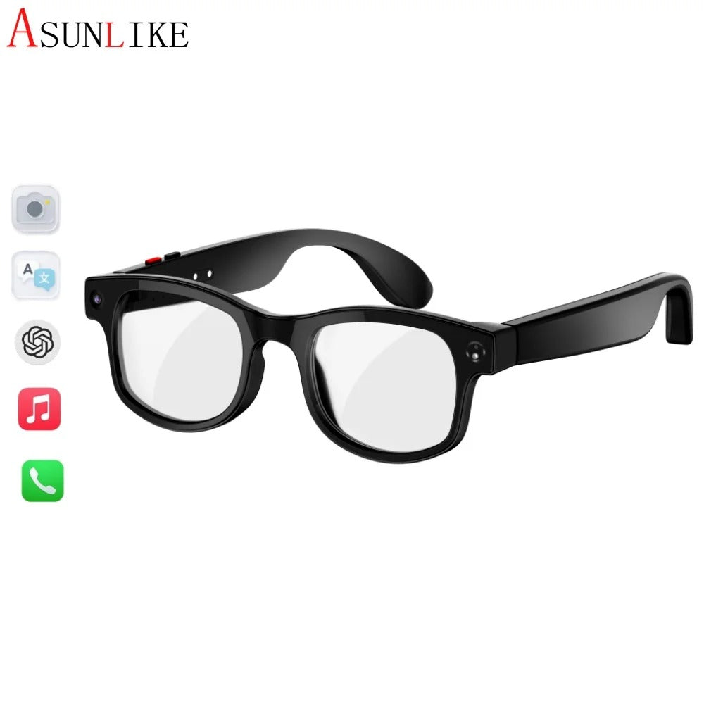 AI Smart Glasses with Camera & Bluetooth UK – 4K POV Recording, Open Ear Audio & Real-Time Translation