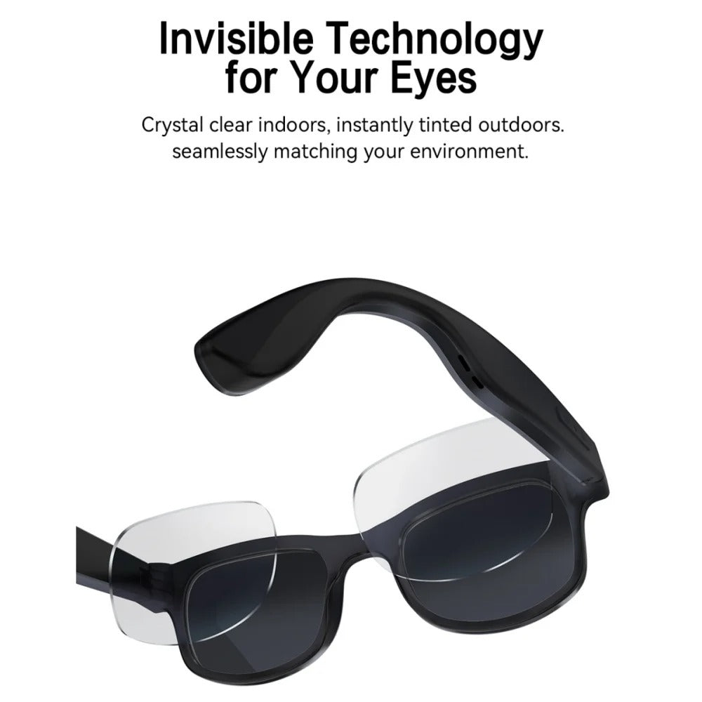 AI Smart Glasses with Camera & Bluetooth UK – 4K POV Recording, Open Ear Audio & Real-Time Translation