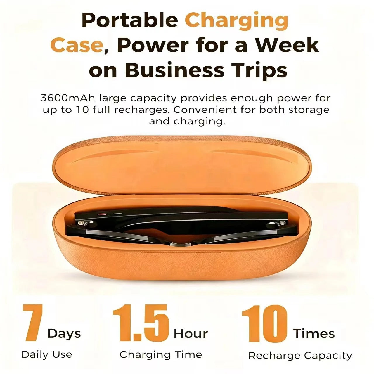 2026 AI Smart Glasses with 4K Camera & Charging Case | Bluetooth Smart Glasses UK | Real-Time Translation, AI Voice Assistant & Open-Ear Audio